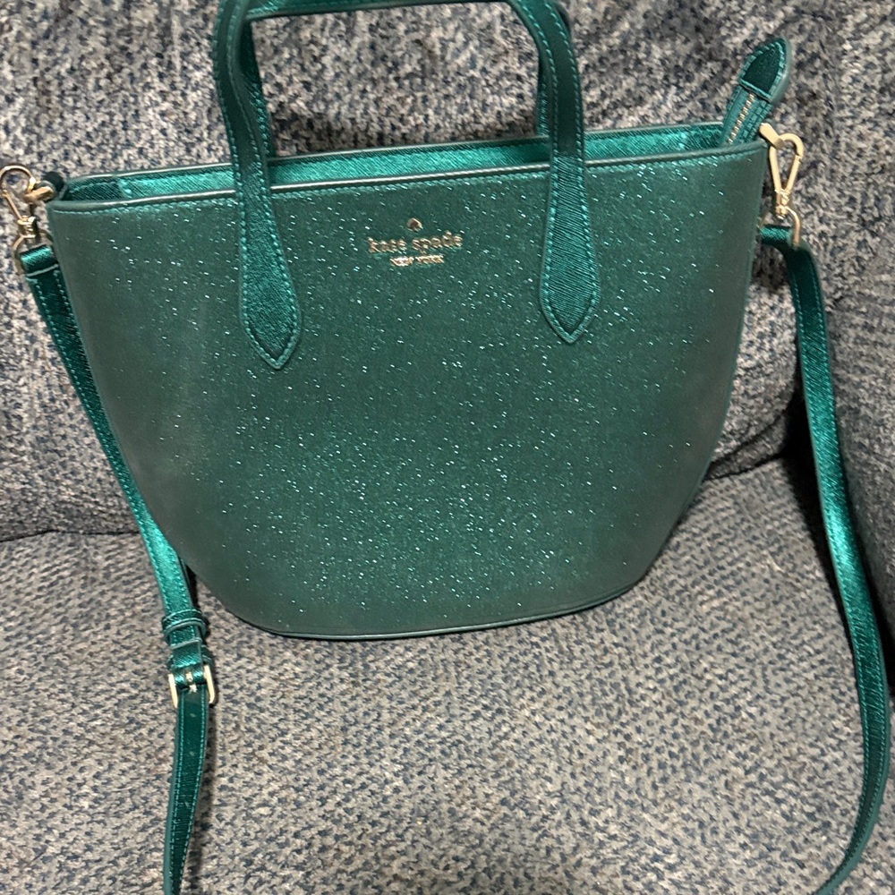 Kate Spade Emerald Glitter Satchel